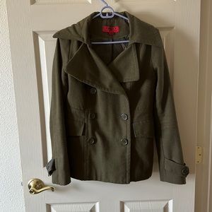 Women’s green pea coat